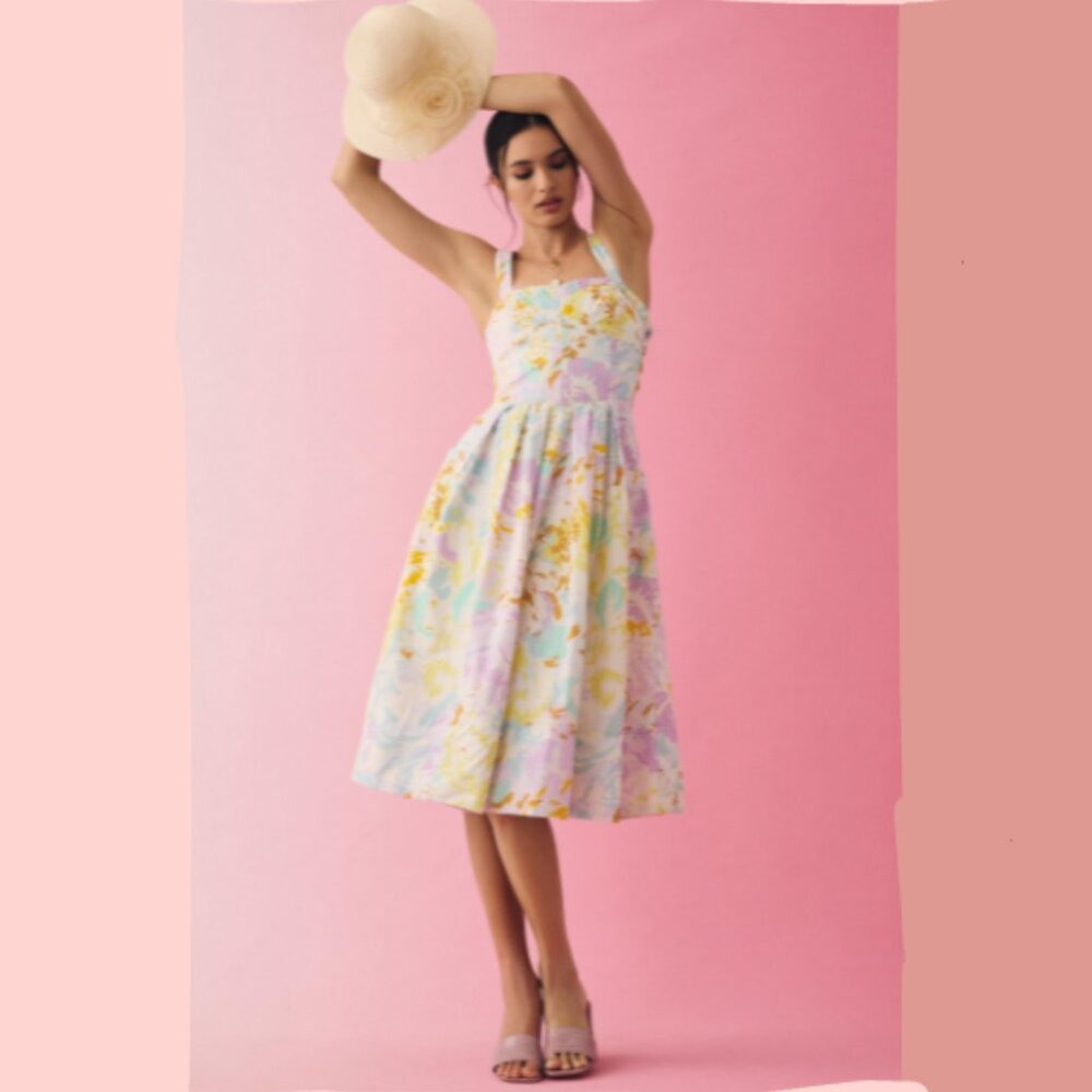 Brand New MAEVE SLEEVELESS SWEETHEART CORSET A-LINE DRESS
